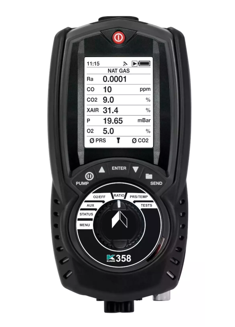 KANE358 Flue Gas Analyser with CO sensor protection