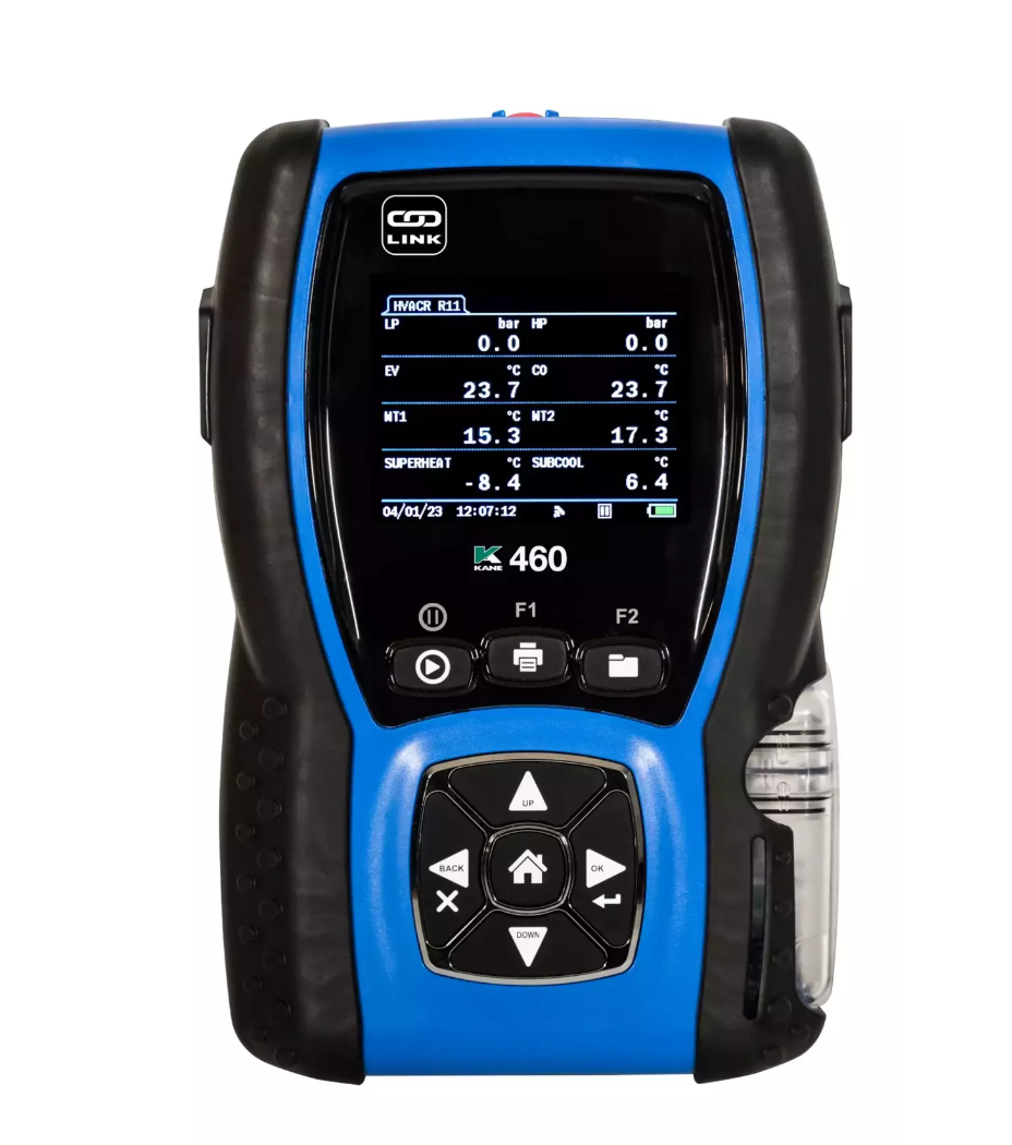 KANE460 HVACR analyser - Heating, Cooling, Refrigeration & IAQ